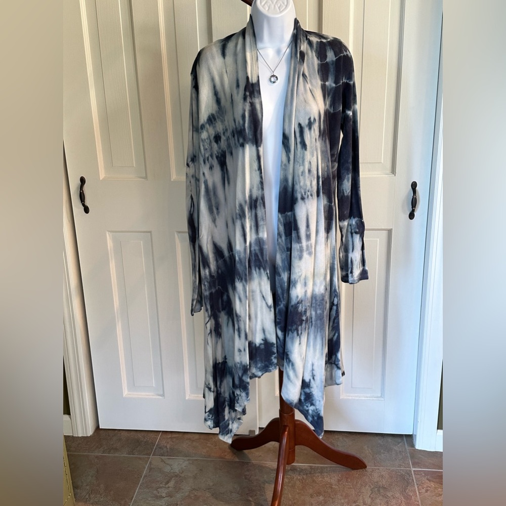 Tie Dye Long Duster Cardigan